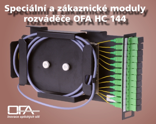 MPO moduly rozváděče OFA HC 144