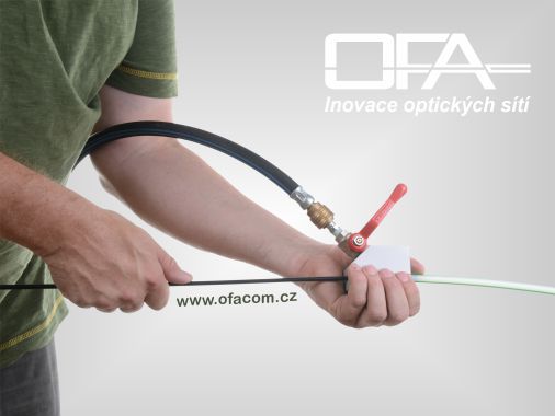 MINI-zafukovačka optických mikrokabelů pro ruční instalacioptického kabelu do trubičky