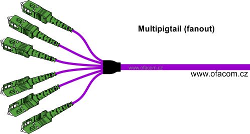 Optický multipigtail