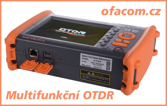 Multifunkční optický reflektometru OTDR - LAN a USB port.