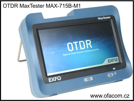 OPtický reflektometr OTDR EXFO MaxTester 715B pro testovani optických FTTX sítí.