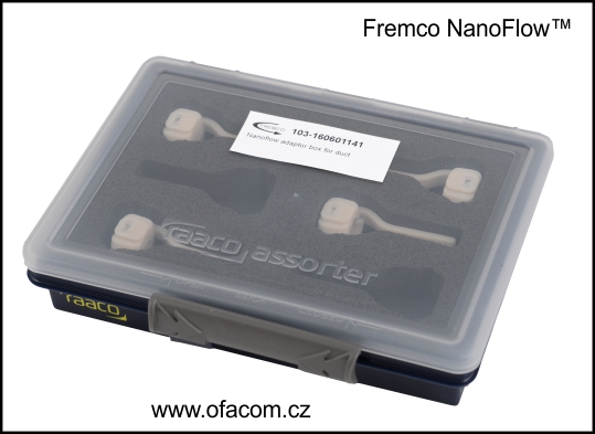 Zafukovací stroj Fremco NanoFlow - těsnící vložky pro kombinace kabel/trubička.
