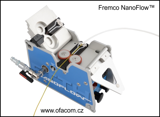 Zafukovací stroj Fremco NanoFlow pro instalace optických kabelů..