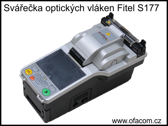 Svářečka samostatných optických vláken Fitel S177 s píckou.