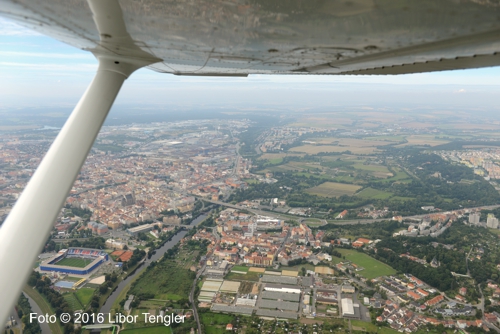 Letecký pohled na Plzeň