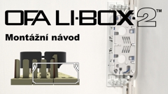 Montážní návod OFA LI-BOX2- instalace na lištu a vedle lišty.