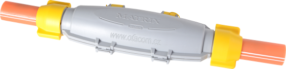 MATRIX I - spojování optických HDPE chrániček s instalovanými mikrotrubičkami.