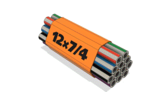 Bundl mikrotrubiček 12x7/4 mm