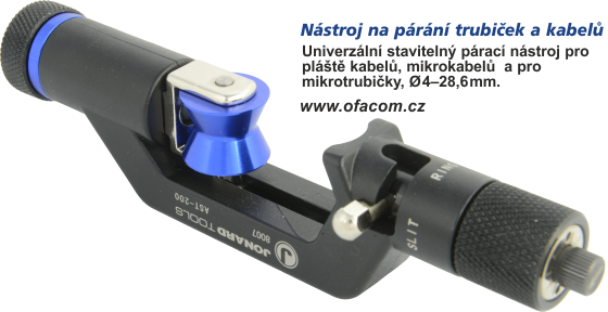 Univerzální podélný párací a příčný řezací nástroj pro optické kabely a mikrokabely pr;m2ru 6-29 mm.