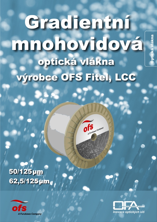 Gradientní mnohovidová optická vlákna výrobce OFS optics.