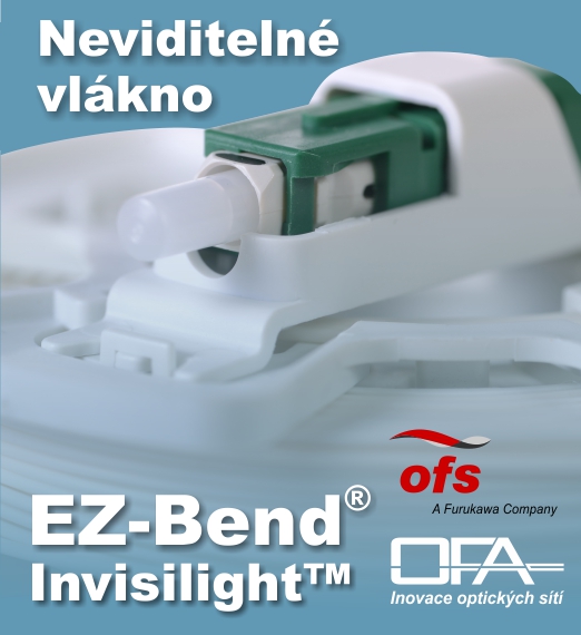 Neviditelné optické vlákno EZ-Bend Invisilight pro šetrné instalace optických přípojek FTTH v bytě zákazníka..