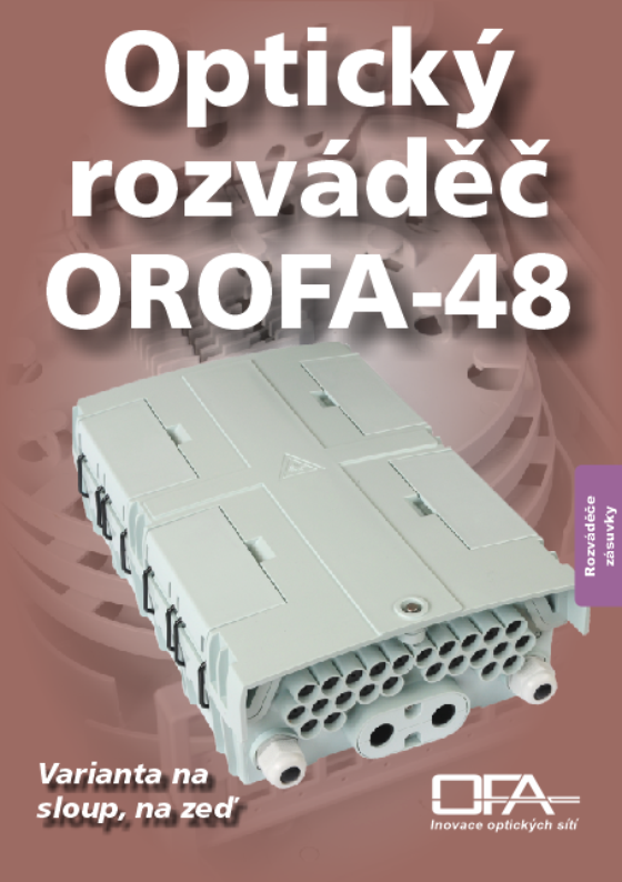Optický rozváděč OROFA-48 – katalogový list.