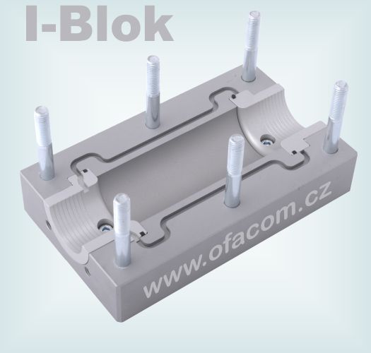 I-Blok slouží pro spojení dvou chrániček v průběhu zafukování optického kabelu.