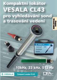 Univerzální lokátor VESALA CL43 pro trasování kabelů a hledání kalibrů a sond s vysílačem.