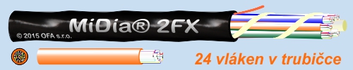 Optický kabel MiDia 2FX