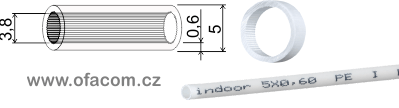 Vnitřní mikrotrubičky Speed-pipe-indoor 5/3,8 mm