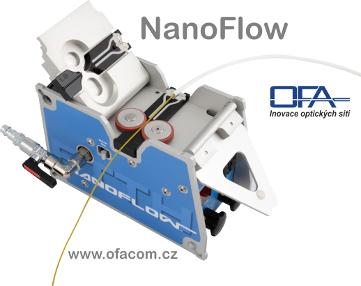 Zafukovačka vláknových svazků a mikrokabelů Fremco NanoFlow