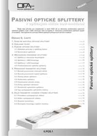 Pasivní optické splittery - obsah kapitoly